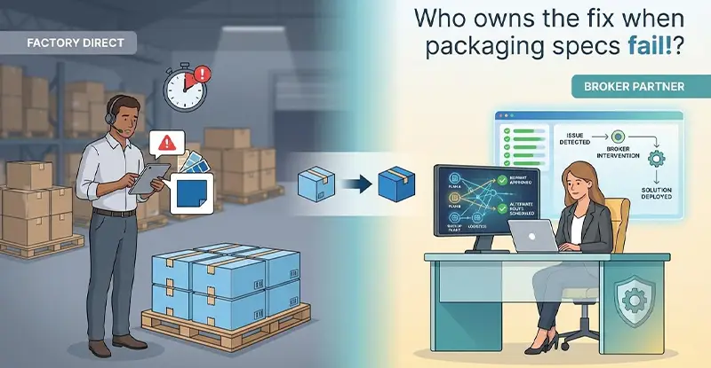 Custom Packaging Manufacturer vs Broker: Who Controls Specs When Things Go Wrong?